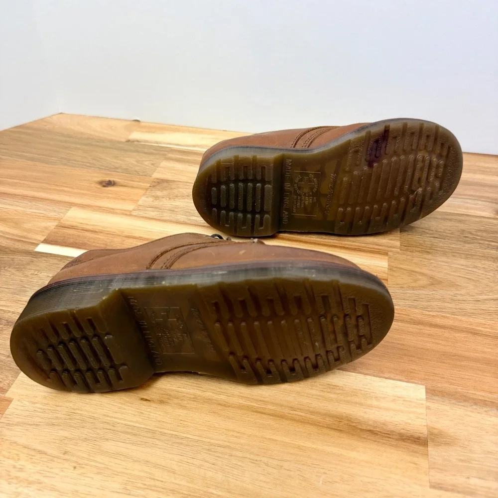 Dr Martens Vintage Oxford Kids Brown Leather Shoes Size 12